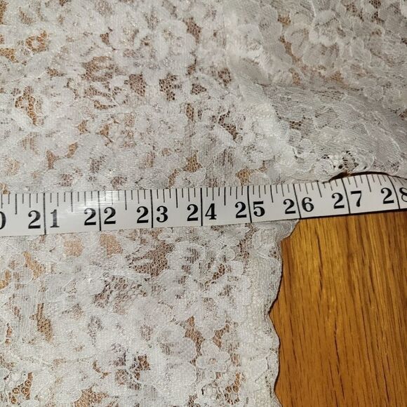 Vintage Gold Label Victoria's Secret White Lace Bridal Nightgown Shirt M/L - Picture 10 of 15